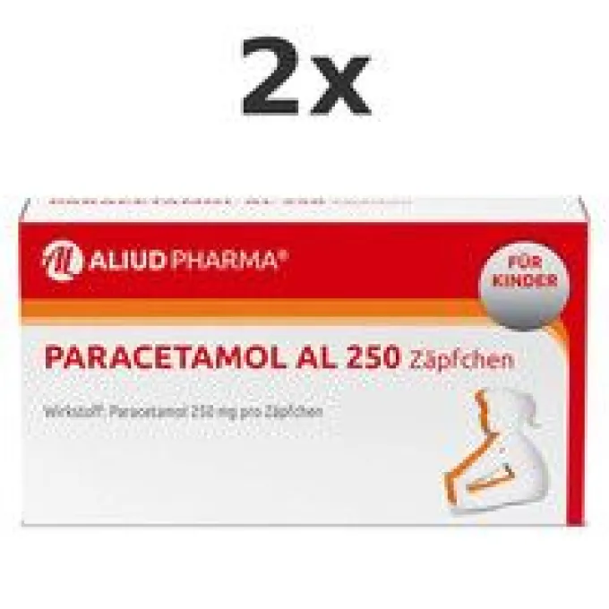PARACETAMOL AL 250 Kleinkindersuppositorien 2x10 St