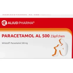 Paracetamol AL 500 Zäpfchen bei akuten Schmerzen und Fieber 10 St