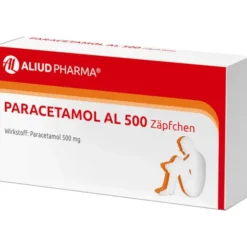 Paracetamol AL 500 Zäpfchen bei akuten Schmerzen und Fieber 10 St