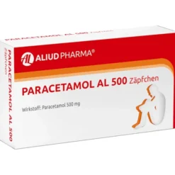Paracetamol AL 500 Zäpfchen bei akuten Schmerzen und Fieber 10 St