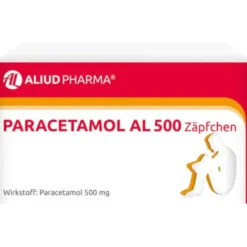 Paracetamol AL 500 Zäpfchen bei akuten Schmerzen und Fieber 10 St