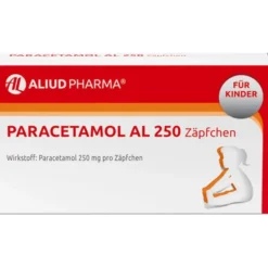 Paracetamol AL 250 Zäpfchen bei akuten Schmerzen und Fieber 10 St