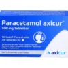 PARACETAMOL axicur 500 mg Tabletten 20 St