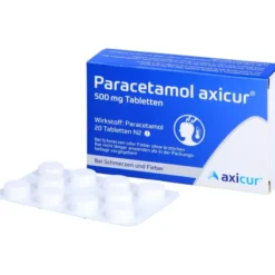 PARACETAMOL axicur 500 mg Tabletten 20 St