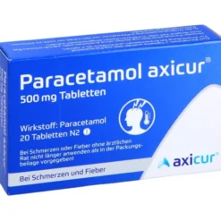 PARACETAMOL axicur 500 mg Tabletten 20 St