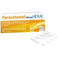 PARACETAMOL 500 mg HEXAL b.Fieber u.Schmerzen Tab. 20 St