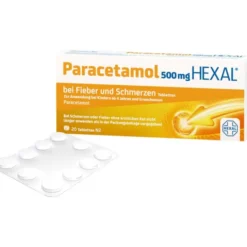 PARACETAMOL 500 mg HEXAL b.Fieber u.Schmerzen Tab. 20 St