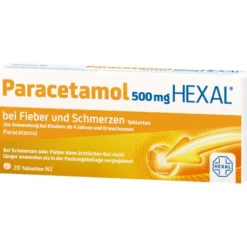 PARACETAMOL 500 mg HEXAL b.Fieber u.Schmerzen Tab. 20 St