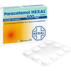 PARACETAMOL 500 mg HEXAL b.Fieber u.Schmerzen Tab. 20 St