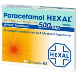 PARACETAMOL 500 mg HEXAL b.Fieber u.Schmerzen Tab. 20 St
