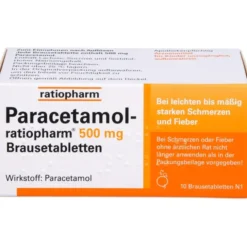 PARACETAMOL-ratiopharm 500 mg Brausetabletten 10 St