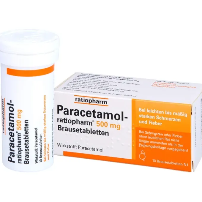 PARACETAMOL-ratiopharm 500 mg Brausetabletten 10 St