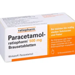 PARACETAMOL-ratiopharm 500 mg Brausetabletten 10 St