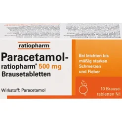 PARACETAMOL-ratiopharm 500 mg Brausetabletten 10 St