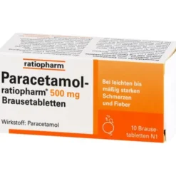 PARACETAMOL-ratiopharm 500 mg Brausetabletten 10 St