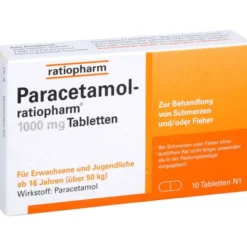 PARACETAMOL-ratiopharm 1.000 mg Tabletten 10 St