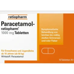 PARACETAMOL-ratiopharm 1.000 mg Tabletten 10 St