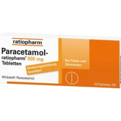 PARACETAMOL-ratiopharm 500 mg Tabletten 20 St