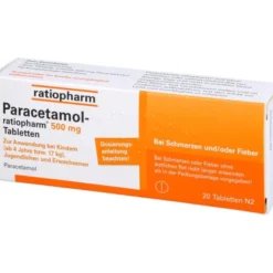 PARACETAMOL-ratiopharm 500 mg Tabletten 20 St