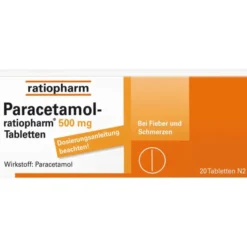 PARACETAMOL-ratiopharm 500 mg Tabletten 20 St