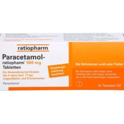 PARACETAMOL-ratiopharm 500 mg Tabletten 20 St