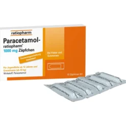 PARACETAMOL-ratiopharm 1.000 mg Zäpfchen 10 St