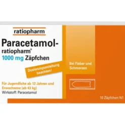 PARACETAMOL-ratiopharm 1.000 mg Zäpfchen 10 St