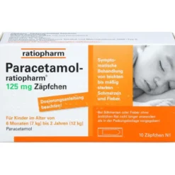 PARACETAMOL-ratiopharm 125 mg Zäpfchen 10 St