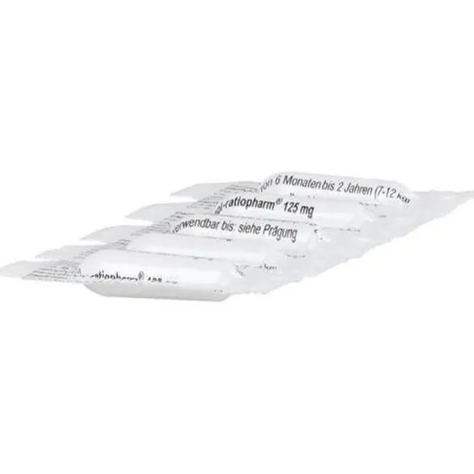 PARACETAMOL-ratiopharm 125 mg Zäpfchen 10 St