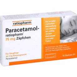 PARACETAMOL-ratiopharm 75 mg Zäpfchen 10 St