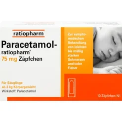 PARACETAMOL-ratiopharm 75 mg Zäpfchen 10 St