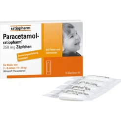 PARACETAMOL-ratiopharm 250 mg Zäpfchen 10 St