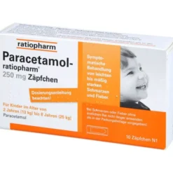 PARACETAMOL-ratiopharm 250 mg Zäpfchen 10 St