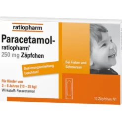 PARACETAMOL-ratiopharm 250 mg Zäpfchen 10 St