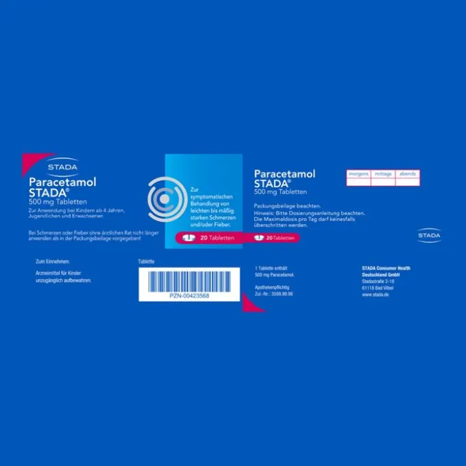PARACETAMOL STADA 500 mg Tabletten 20 St