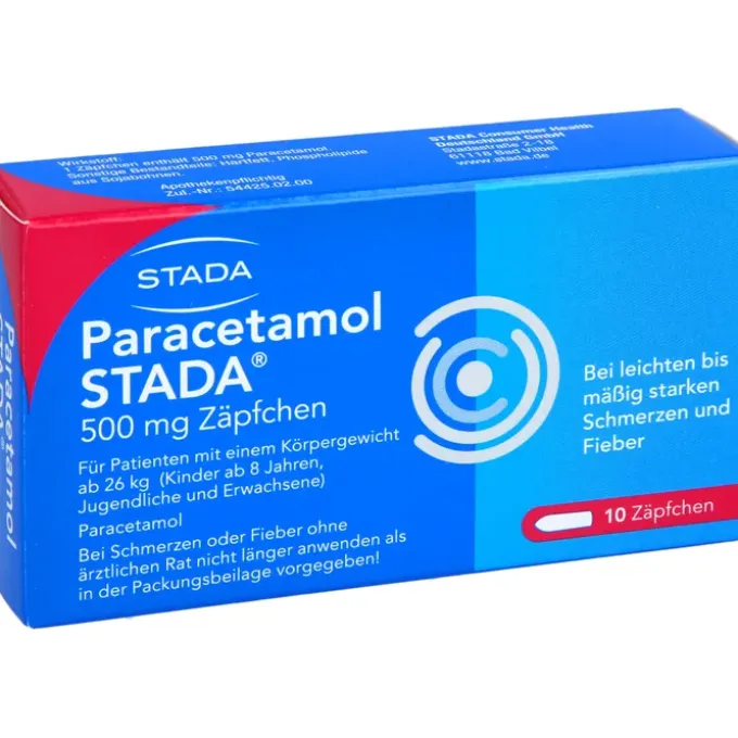 PARACETAMOL STADA 500 mg Zäpfchen 10 St