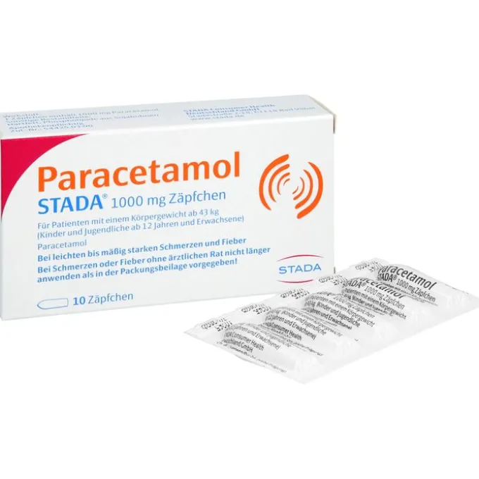 PARACETAMOL STADA 1000 mg Zäpfchen 10 St