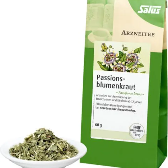 PASSIONSBLUMENKRAUT Arzneitee Passiflorae h.Salus 60 g