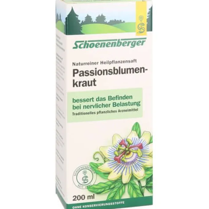 PASSIONSBLUMENKRAUT naturreiner Heilpflanzensaft 200 ml