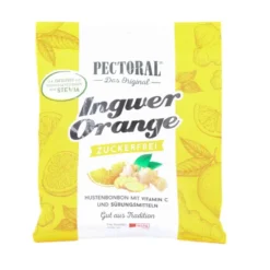 PECTORAL Ingwer Orange Bonbons zuckerfrei 60 g