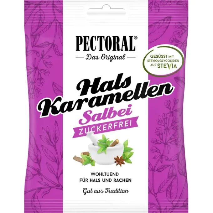 PECTORAL Salbei Bonbons zuckerfrei 60 g
