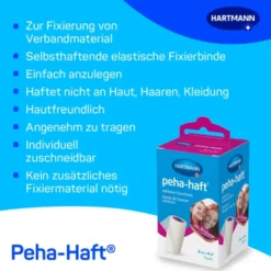 PEHA-HAFT Fixierbinde latexfrei 8 cmx4 m OTC 1 St