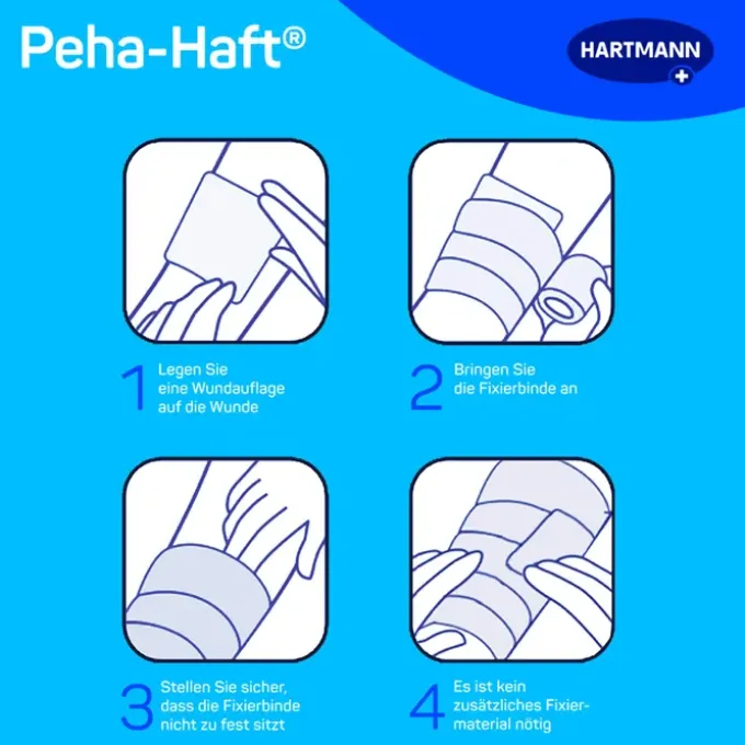 PEHA-HAFT Fixierbinde latexfrei 8 cmx4 m OTC 1 St