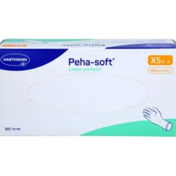 PEHA-SOFT Latex protect Unt.Hands.unsteril pf XS 100 St