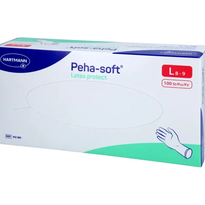 PEHA-SOFT Latex protect Unt.Hands.unsteril pf L 100 St