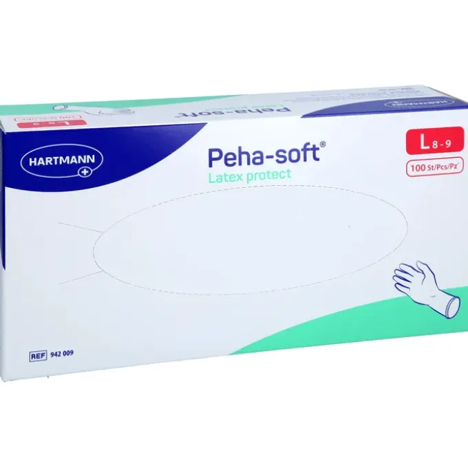 PEHA-SOFT Latex protect Unt.Hands.unsteril pf L 100 St