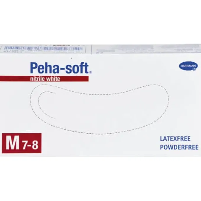 PEHA-SOFT nitrile white Unt.Hands.unsteril pf M 100 St