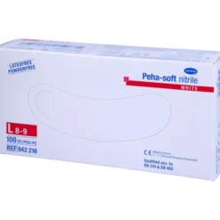 PEHA-SOFT nitrile white Unt.Hands.unsteril pf L 100 St
