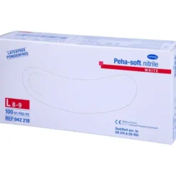 PEHA-SOFT nitrile white Unt.Hands.unsteril pf L 100 St