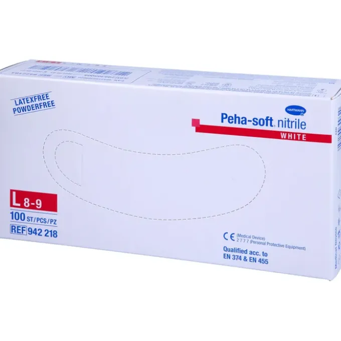 PEHA-SOFT nitrile white Unt.Hands.unsteril pf L 100 St